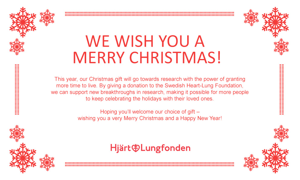  Elvaco's Christmas gift goes to the Swedish Heart-Lung Foundation