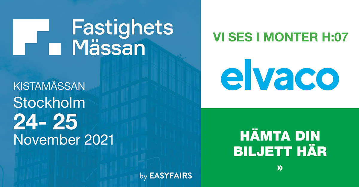 Elvaco is exhibiting at Fastighetsmässan
