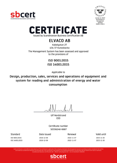 Passed reaudit ISO 9001 and ISO 14001  