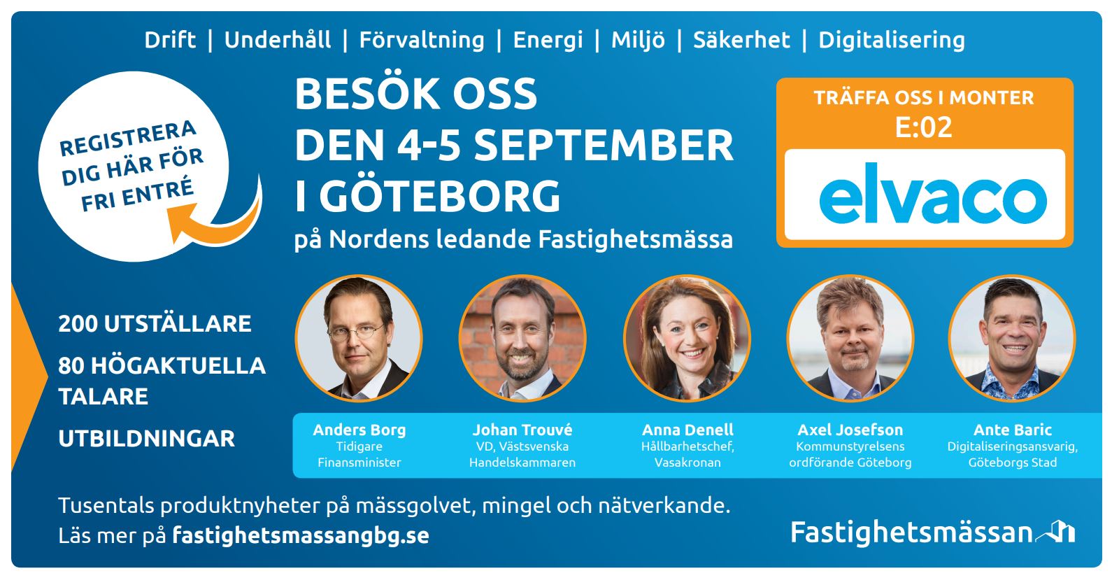 Elvaco ställer ut på Fastighetsmässan i Göteborg 4-5 september
